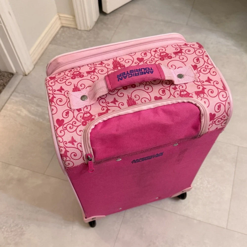 American Tourister Disney Princess Carry on Roller Luggage - Picture 2 of 5